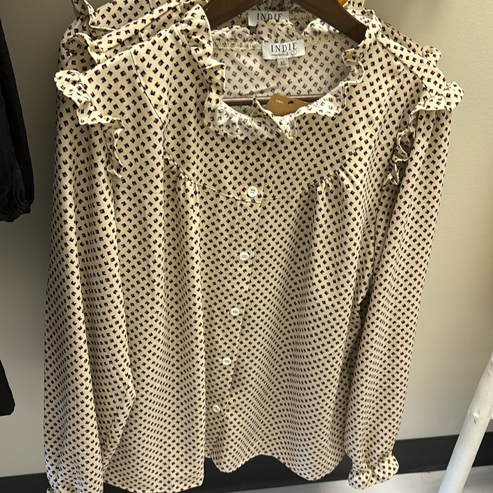 Ruffle Blouse buttons